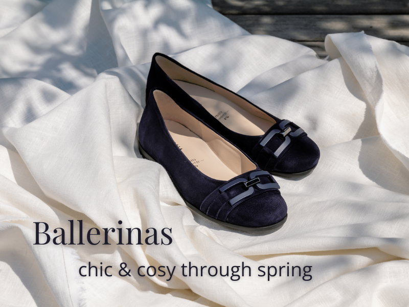 Cosyness, comfort and style - Ballerinas from Hassia in spring. 