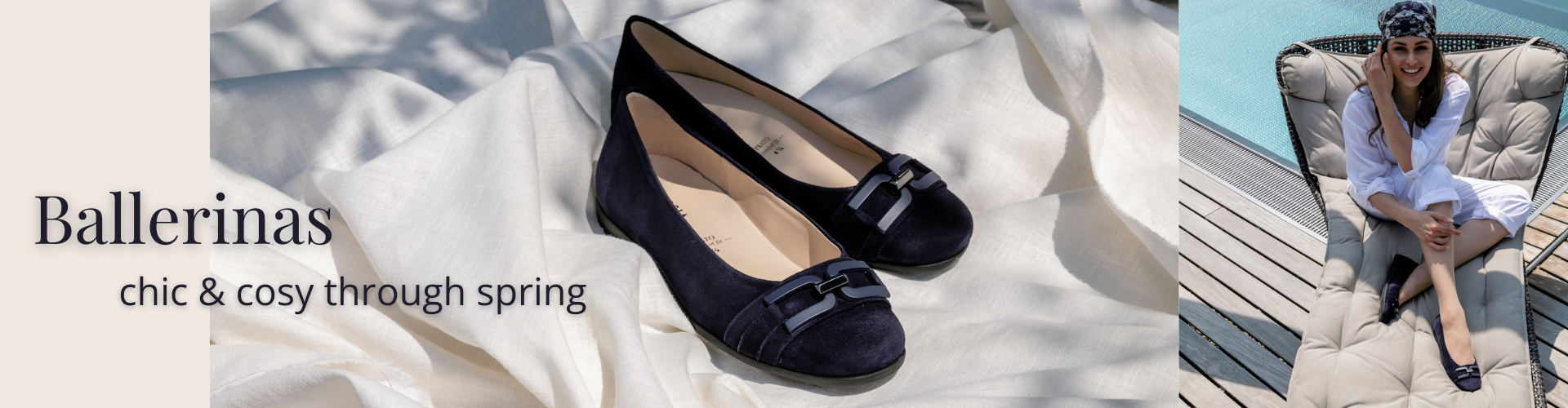 Cosyness, comfort and style - Ballerinas from Hassia in spring. 