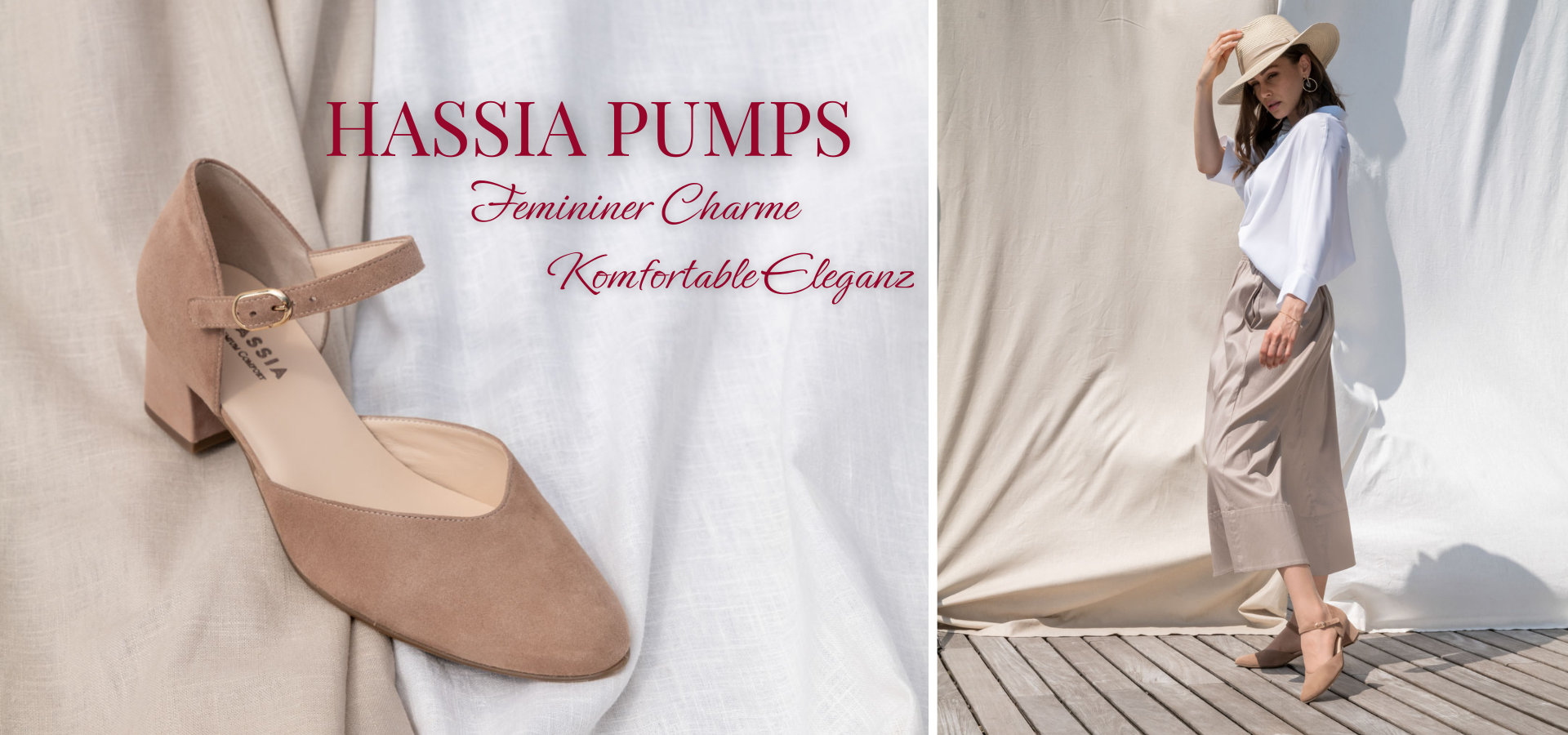 Ballerinas von Hassia bringen Sie mit Komfort und Stil durch den Frühling. 